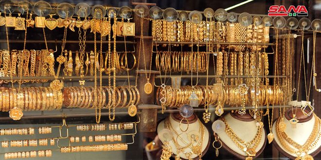 ارتفاع سعر غرام الذهب في السوق المحلية 6 آلاف ليرة