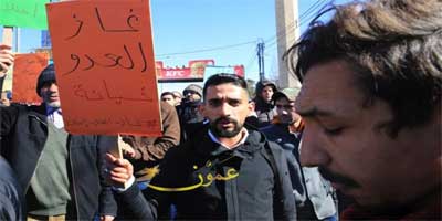  الأردنيون يجددون تظاهرهم ضد اتفاقية الغاز مع العدو الإسرائيلي