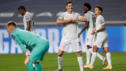 بايرن ميونخ أول فريق في تاريخ دوري الأبطال يسجل ثمانية أهداف في الدور ربع النهائي