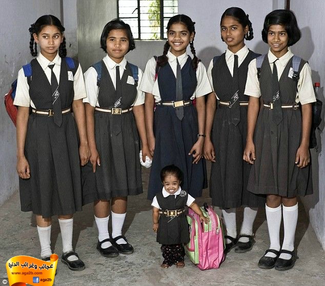 أقصر وأصغر بنت في العالم من الهند 