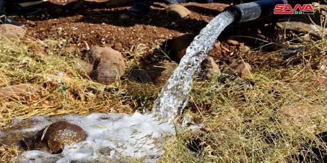 مياه حمص: وضع بئر قرية الربوة بالخدمة لدعم إرواء 14 ألف نسمة