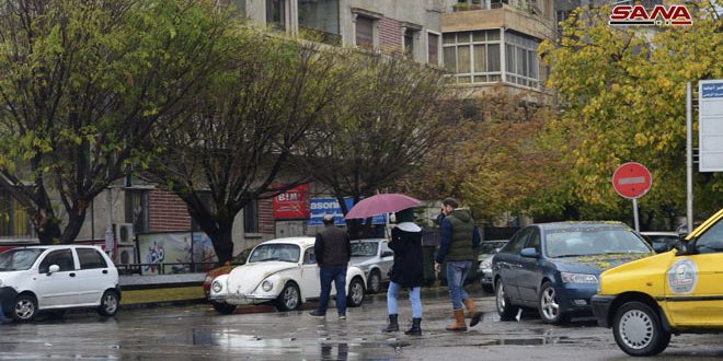 أمطار دمشق والسويداء اليوم
