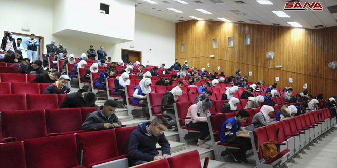 3065 طالباً في اختبارات المرحلة الثالثة من منافسات الأولمبياد العلمي السوري
