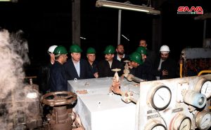 عمال مصفاة حمص يتمكنون من صيانة ضاغط التقليب المتخصص في إنتاج البنزين وإعادة وضعه بالخدمة