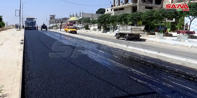 600 مليون ليرة لصيانة وتعبيد الطرقات في الأحياء المحررة والمتضررة جراء الإرهاب بحلب
