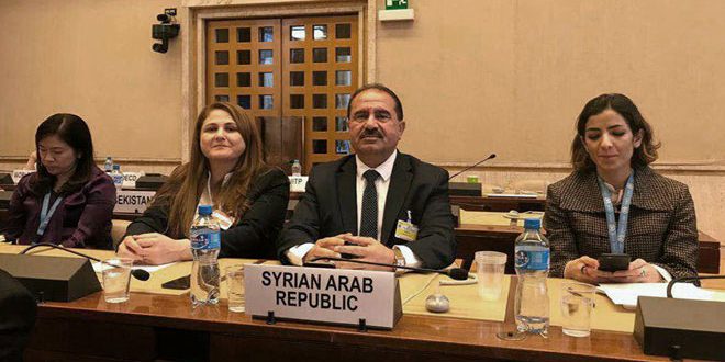 حمود يدعو من جنيف إلى رفع الإجراءات الاقتصادية أحادية الجانب المفروضة على سورية